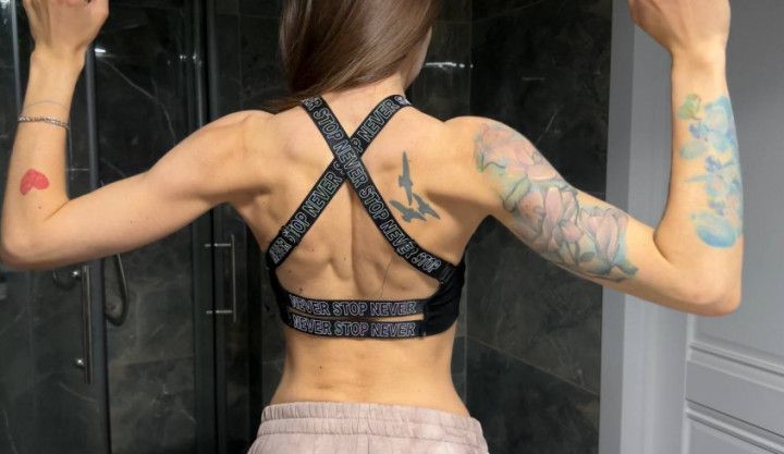 Strong Obsession l Abs and muscle control tease