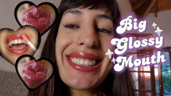 1-POV Lipstick on big mouth, sweet talk and kisses 1080p HD