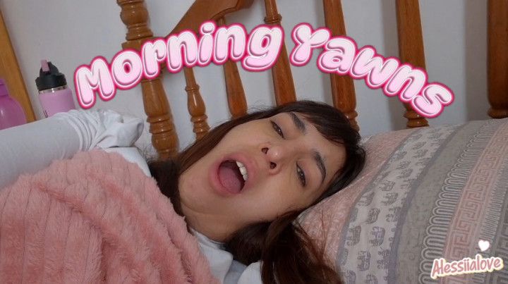 Pov Yawning in the morning, hard to wake up