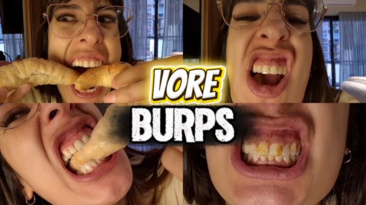 Eating pastries - drinking coffee and burping