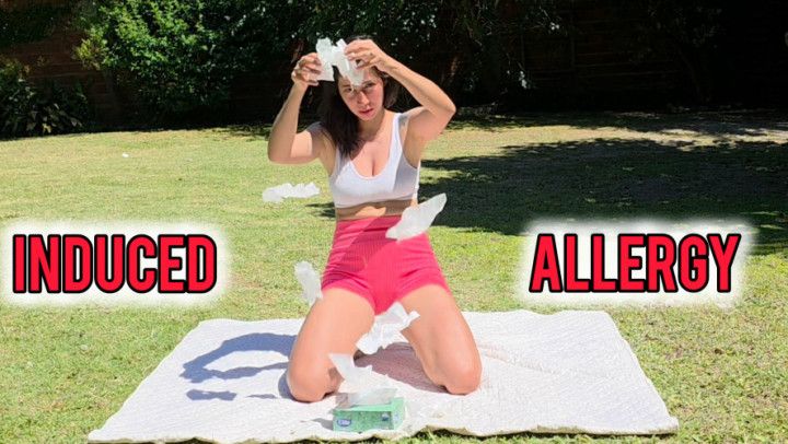 Induced sneezing and nose blowing