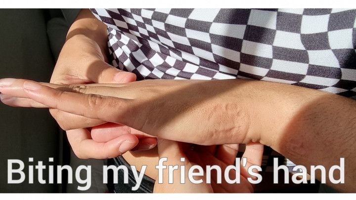 I was shocked, but I did it! I bit it