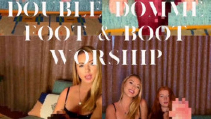 Double Domme Destruction - Foot &amp; Boot Worship