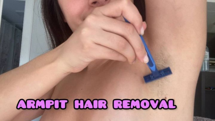 shave my hairy armpits