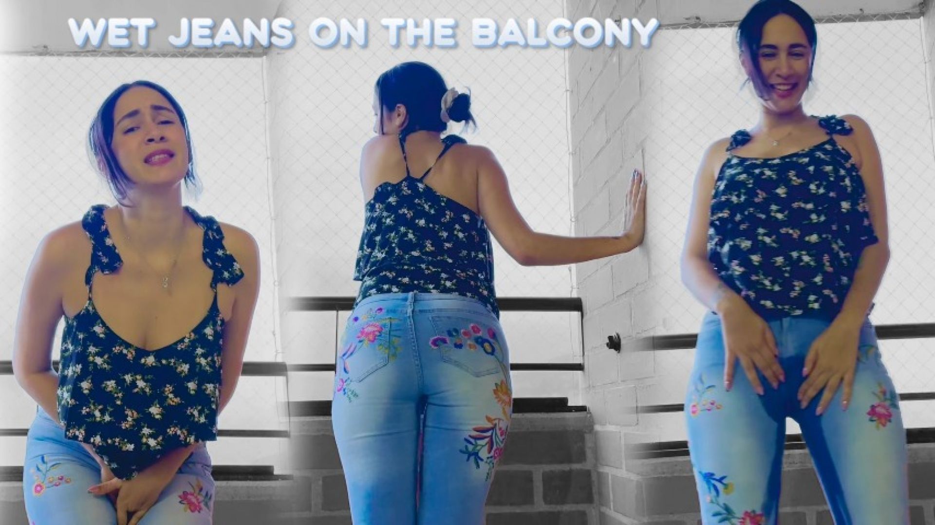 WET JEANS ON THE BALCONY