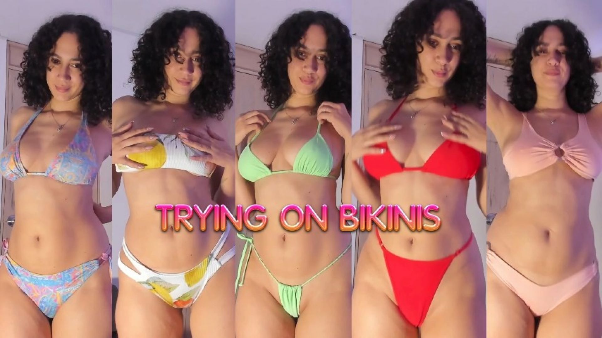 Trying on Bikinis