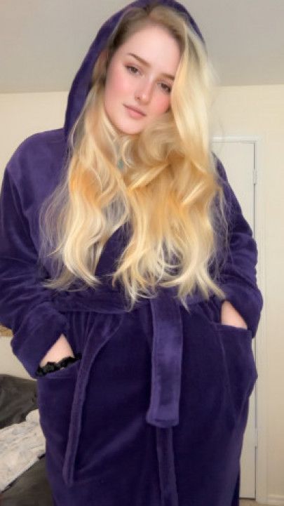 Letting my robe drop to the floor for you