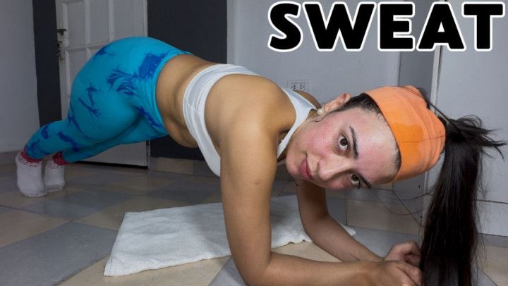 Sweat Fetish , Latina Dripping After Workout