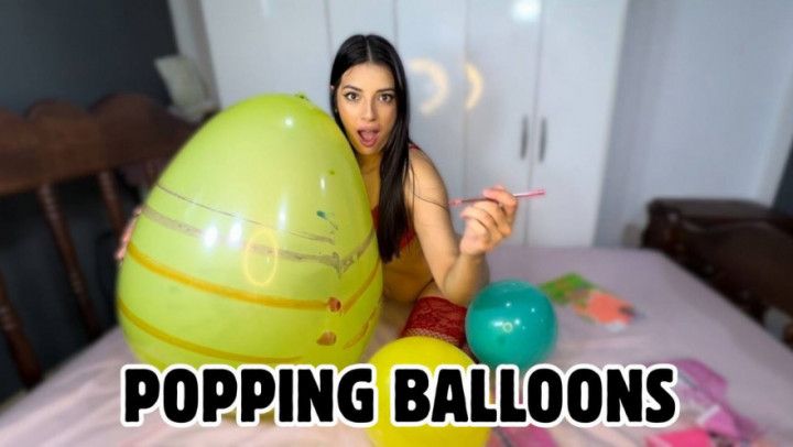 Popping balloons