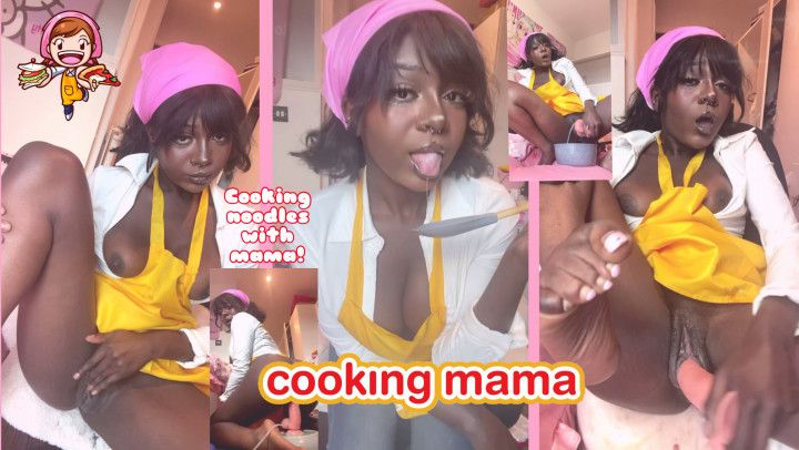 Making Kimchi instant noodles with Cooking Mama