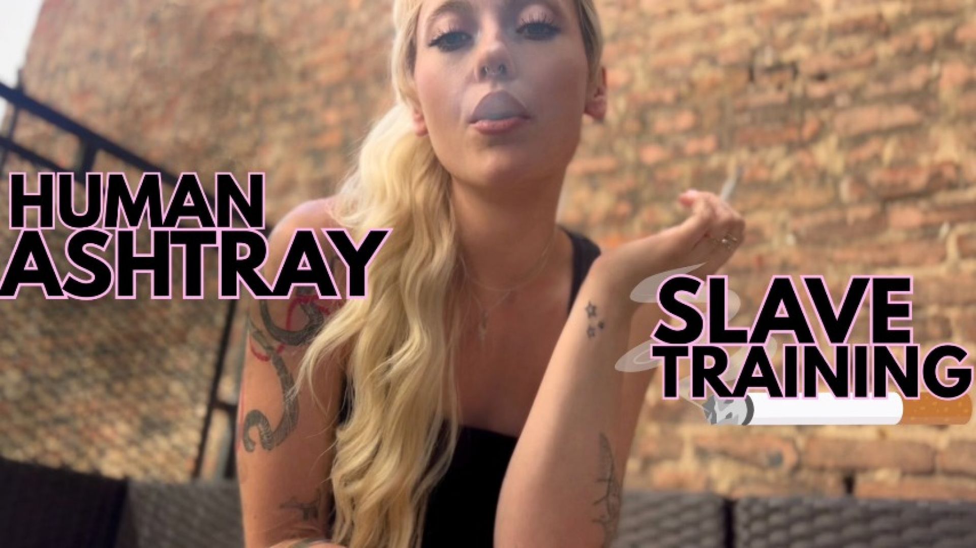 Human Ashtray Slave Training