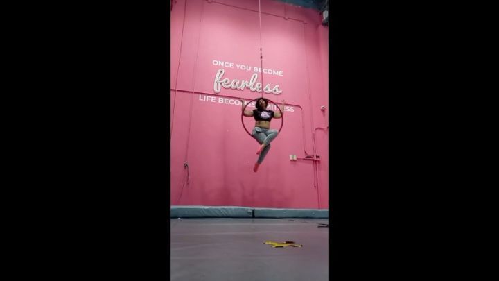 A few years ago in acrobatic hoop