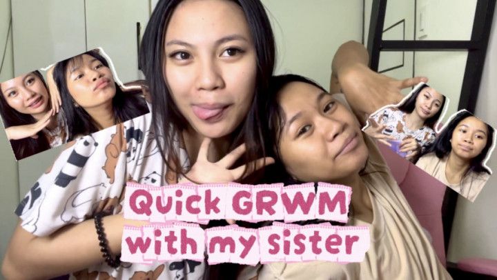 Quick GRWM with us @twinklebabe