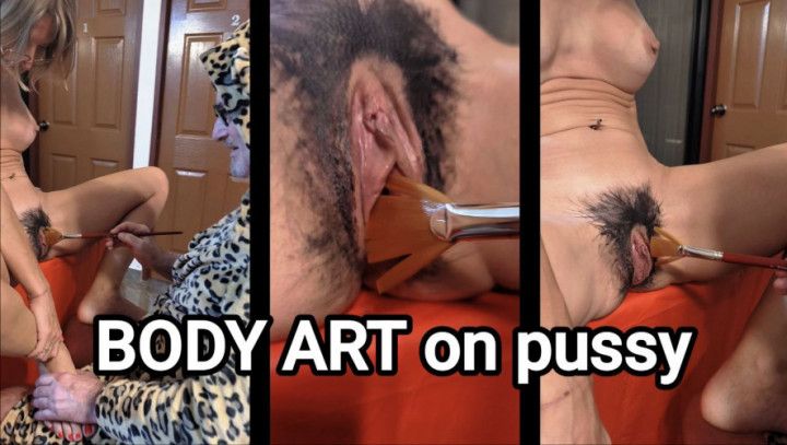 Body art on pussy