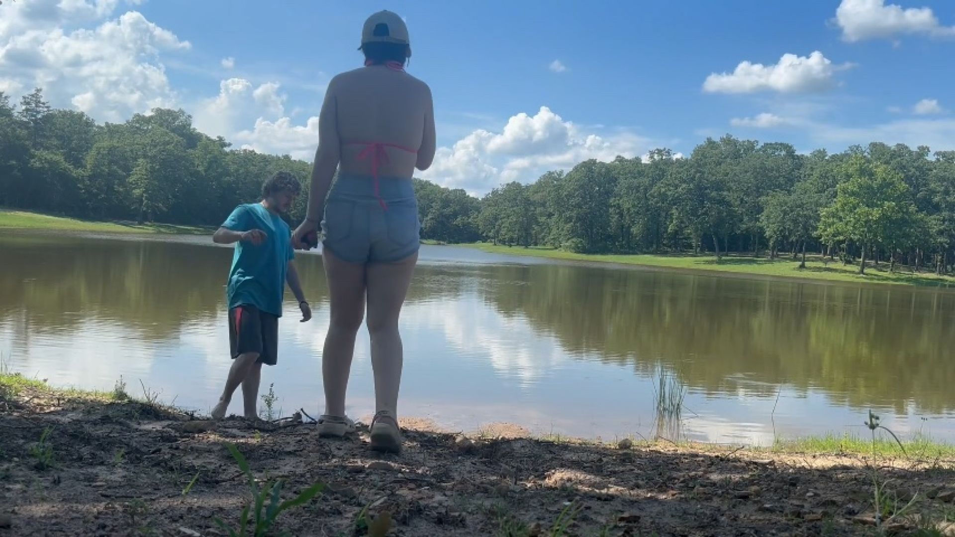 Lake day with darlin and Daniel