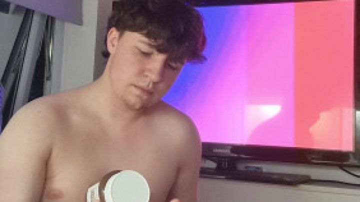 I couldn't resist the nutella - Messy WAM solo masturbation