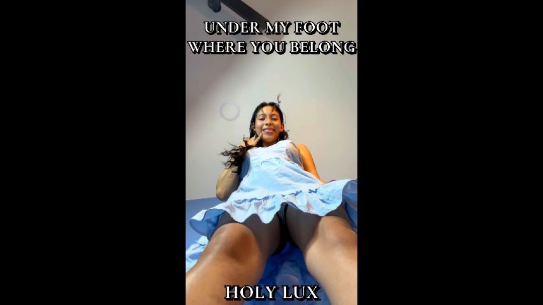 UNDER MY FOOT WHERE YOU BELONG