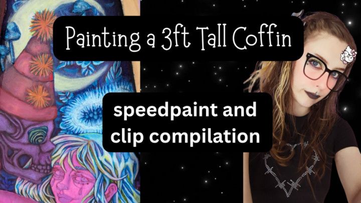Painting a 3ft Tall Coffin Painting