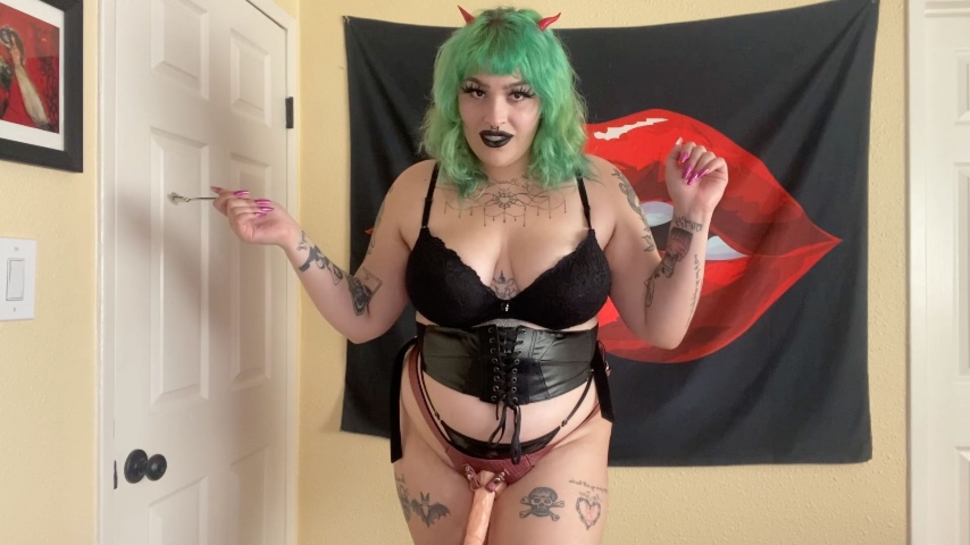 Sadistic Mistress and her Strapon