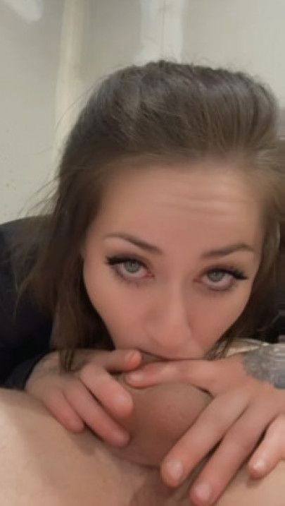 Slow and Sensual Blowjob Ends with Throatpie + Cum in Mouth