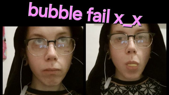chewing gum and bubble FAIL ASMRish SFW new series