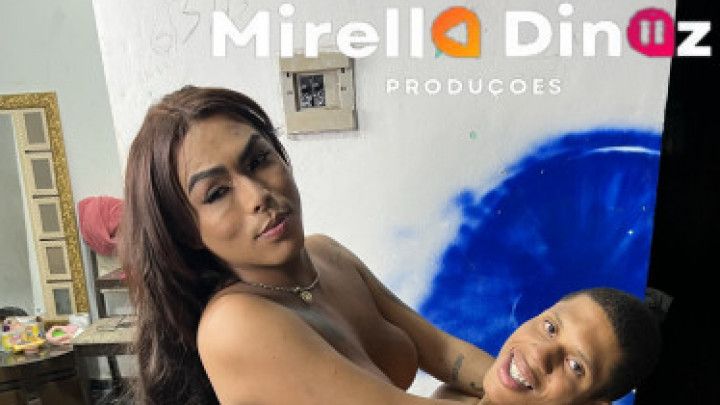 Trans Woman Plays with Fighter