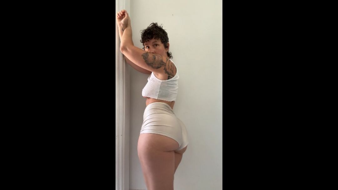silk booty shorts surprise