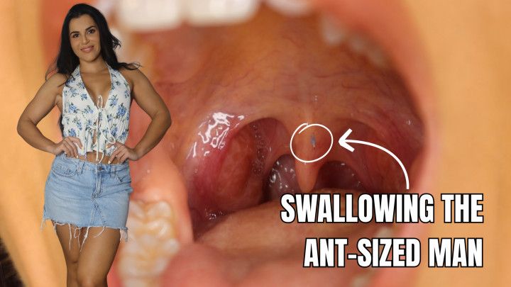 Swallowing the ant-sized man - OnlyVanessa custom clip
