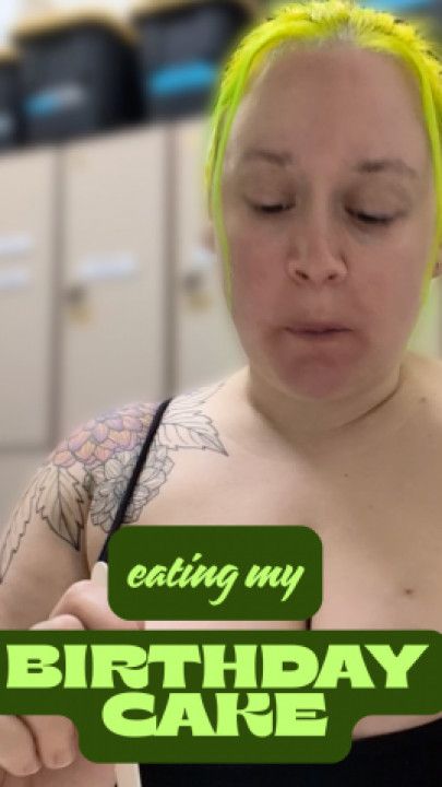 Eating my Birthday Cake