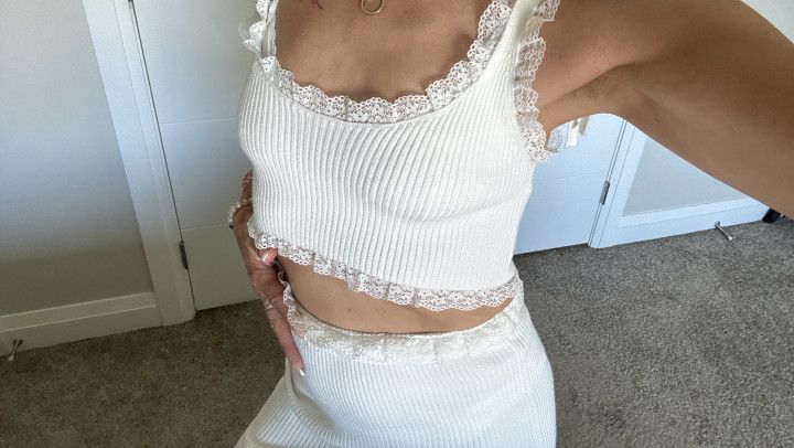 White Knit Outfit