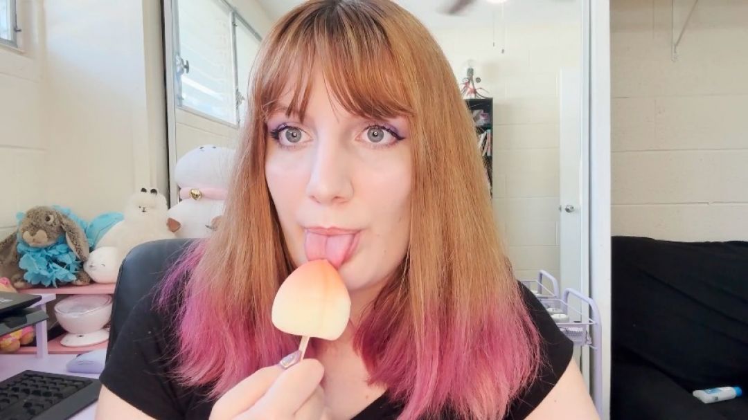 Viral Peach IceCream Taste Test And Eating ASMR