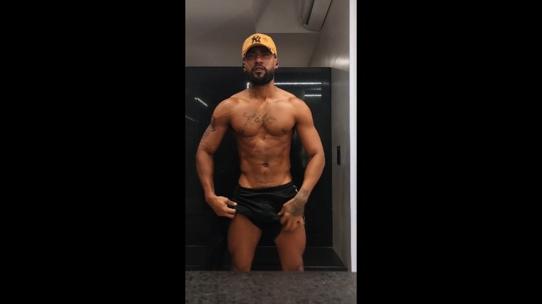 After a workout I love to show off in front of the mirror