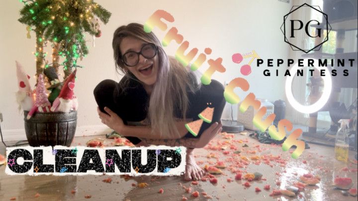 Fruit Crush Aftermath Cleaning Up the Juicy Floor Mess