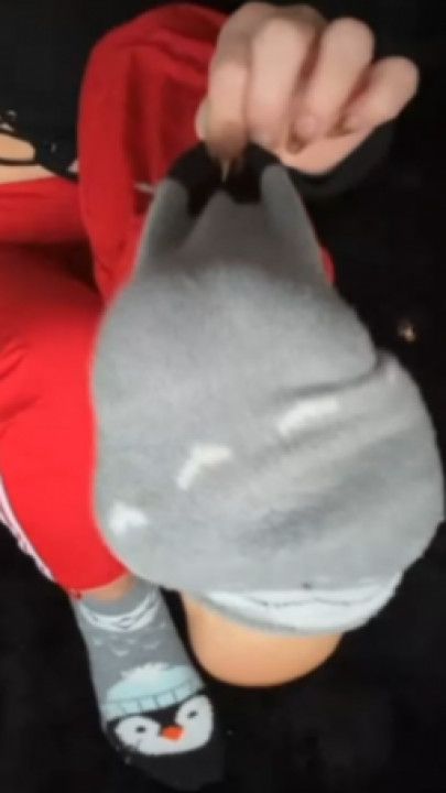 For my Solemates- Fuzzy Penguin Sock Reveal