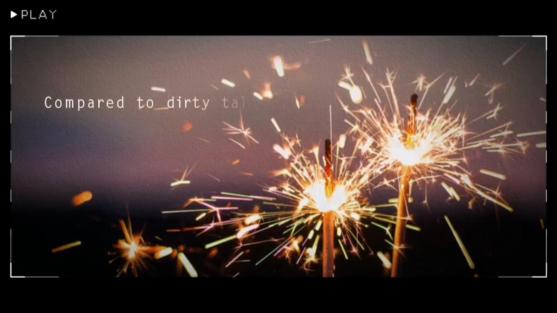 Don't cry, I love you