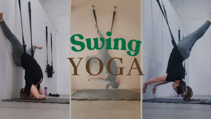Yoga on a swing with me