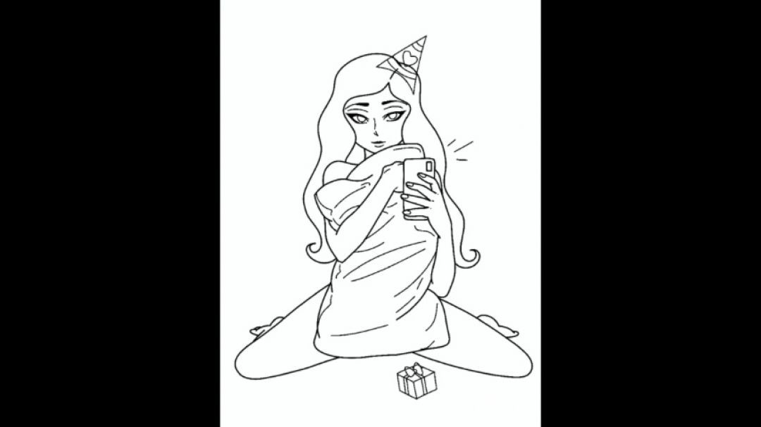 SFW birthday drawing