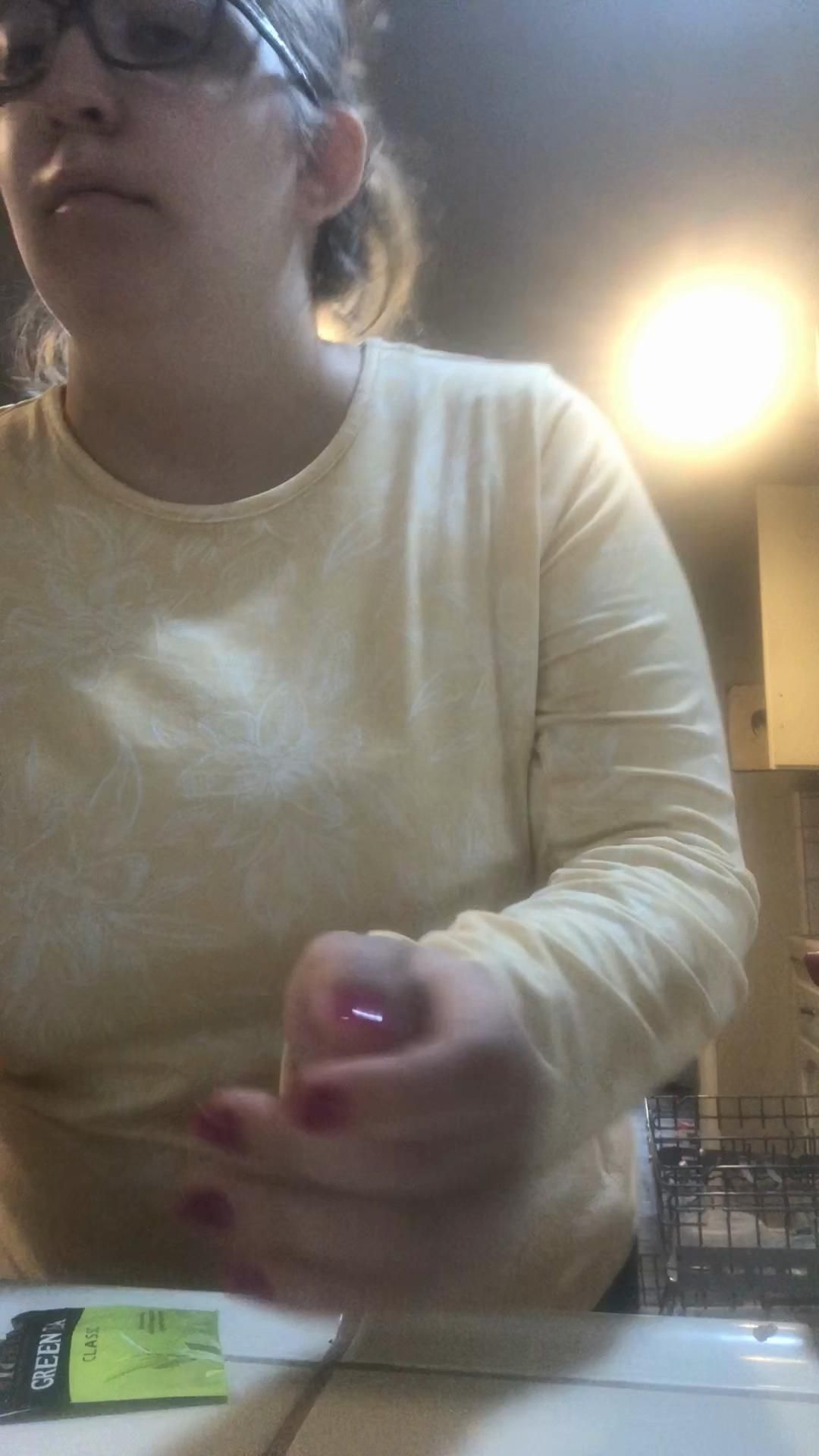 Dancing to Christmas music and drinking peppermint mocha