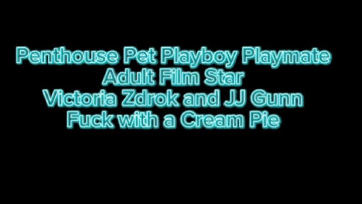 Penthouse Pet Victoria Zdrok gets cream pie from JJ Gunn