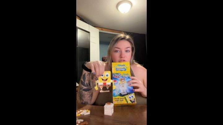 block building spongebob/sandy