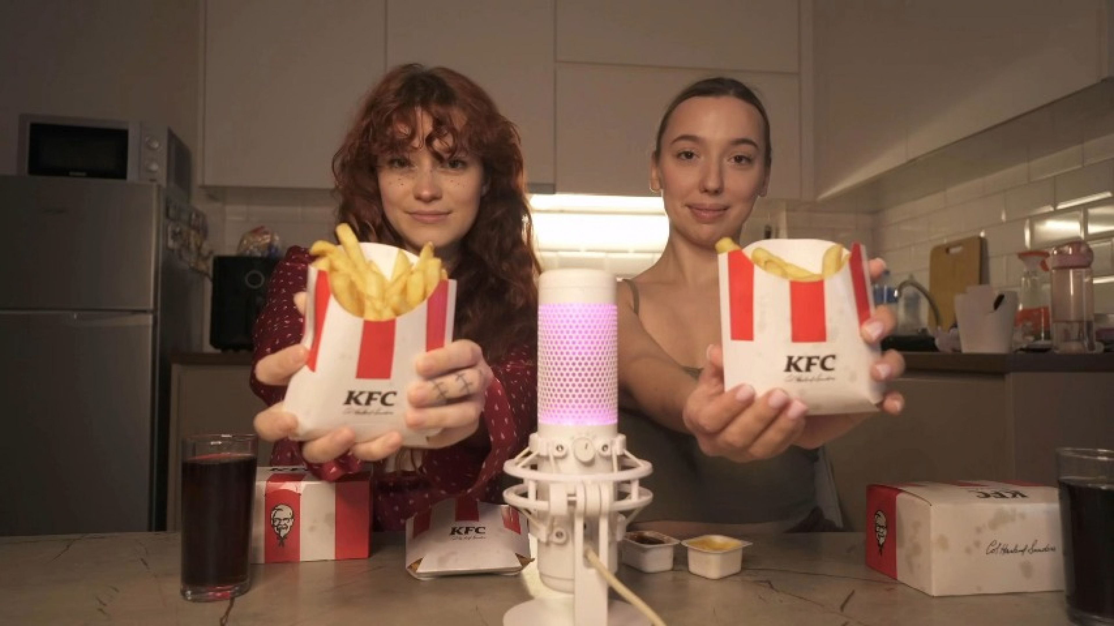 ASMR Mukbang: Enjoying KFC French Fries &amp; Fried Chicken