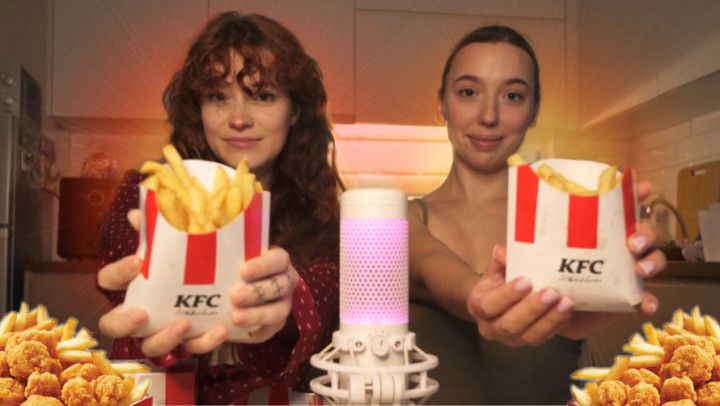 ASMR Mukbang KFC French Fries &amp; Fried Chicken