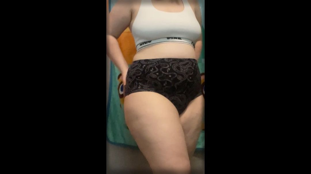 Black Snake Panty Try-On