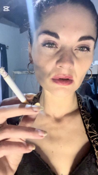 Dominant Smoking MILF Humiliates You  POV Femdom