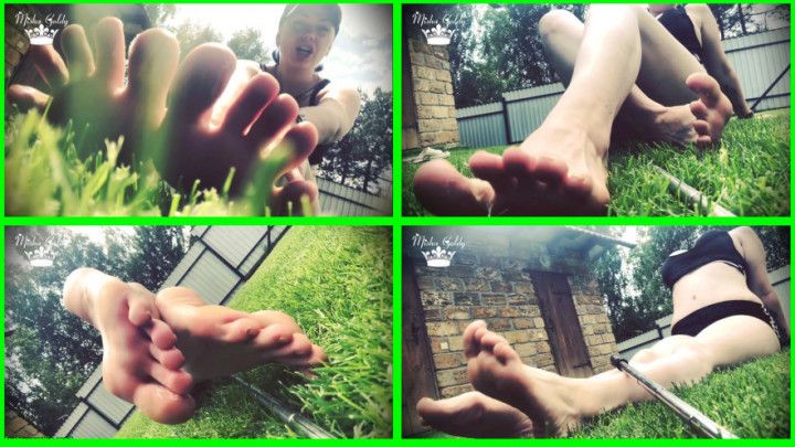 Outdoor Foot Fetish Dangle