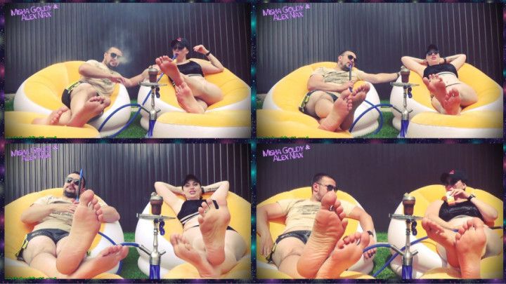 Lick Feets of Alpha couple & cum