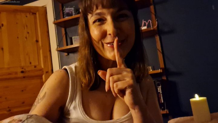 Girlfriend's Slutty step-Mom Gives You a Sneaky Hand Job