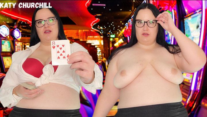 BBW Casino Dealer Controls Your Cock with Card Game