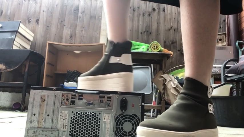 Arikajira Crush PC Tower High Sole Thick Boots Fetish