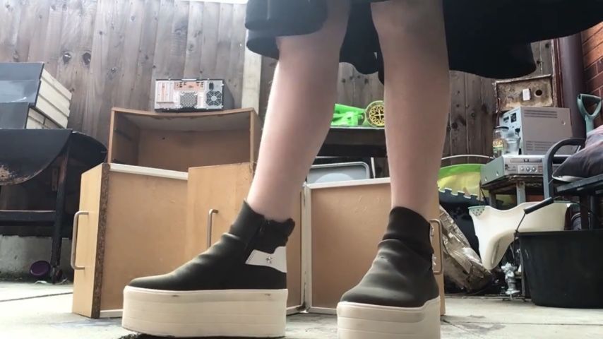 Arikajira Crush Drawers High Sole Thick Boots Fetish